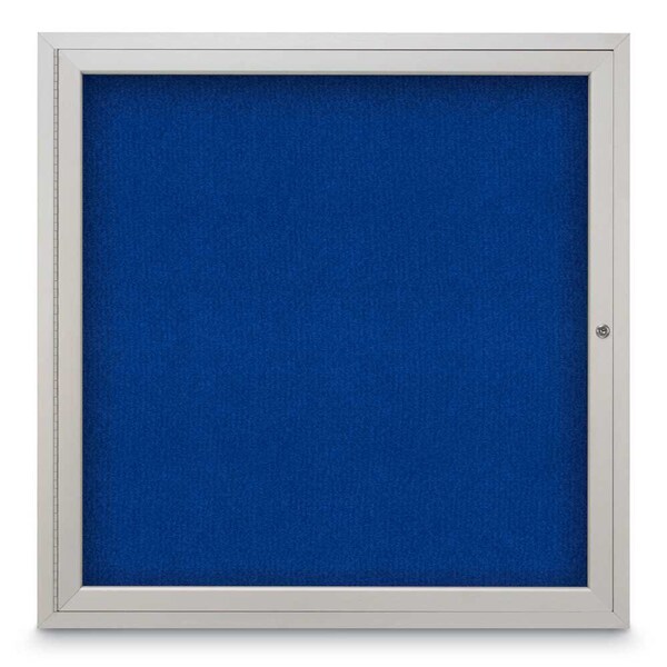 Sliding Door Indoor Enclosed Corkboard, 9